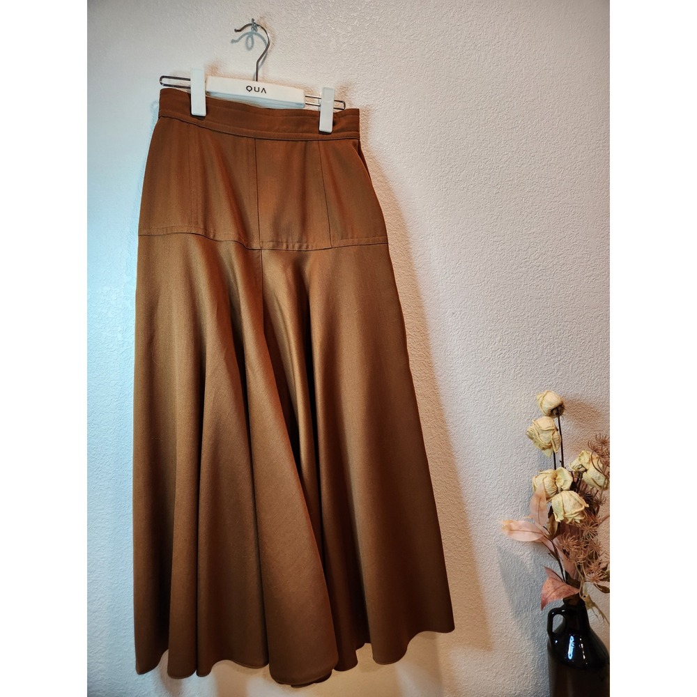 Brown Midi Skirt